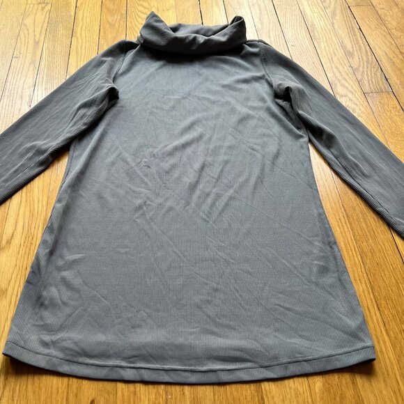 Free People Movement Size L Slate Gray Ribbed Long Sleeve Turtleneck Shirt - Picture 3 of 13